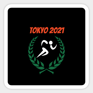 Track Tokyo 2021 Olympics Sticker